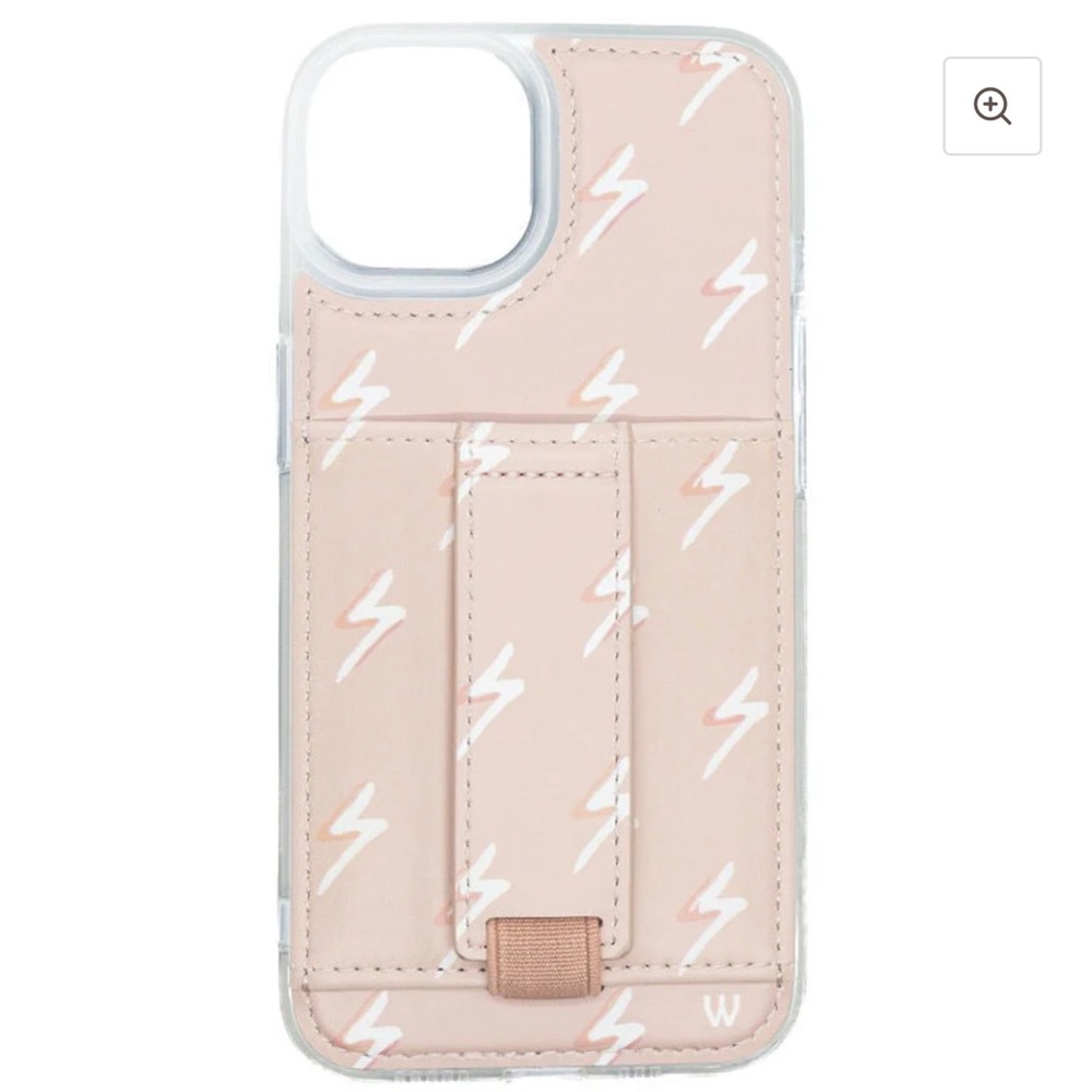 Stylish Pink Phone Case with Lightning Design